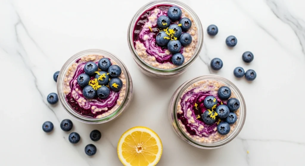 The best Lemon Blueberry Overnight Oats
