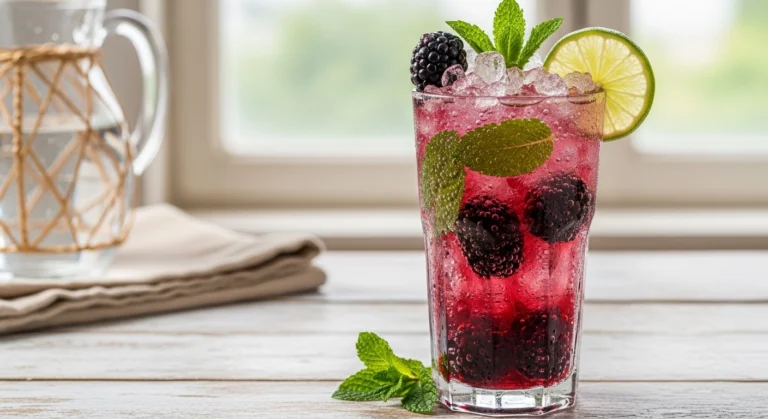 The Best Blackberry Mojito Mocktail