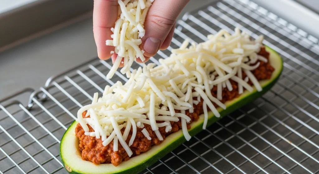 Ground Beef Zucchini Boats