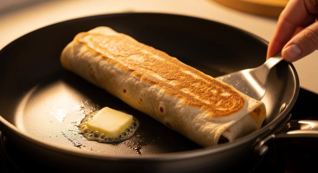 Low carb cheesy garlic chicken wraps