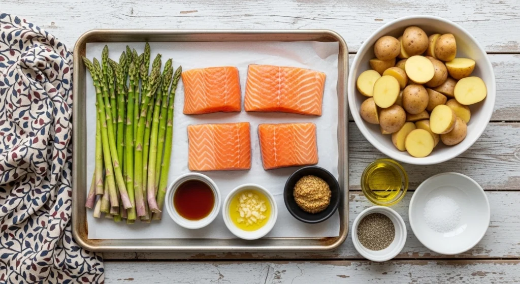 Sheet Pan Maple Dijon Glazed Salmon