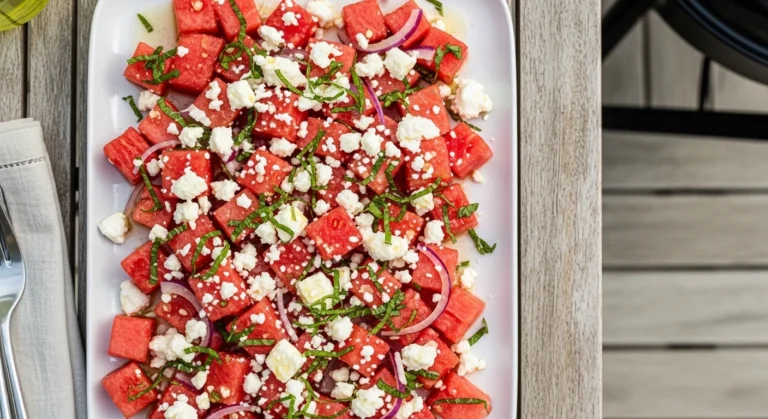 Watermelon Mint Feta Salad