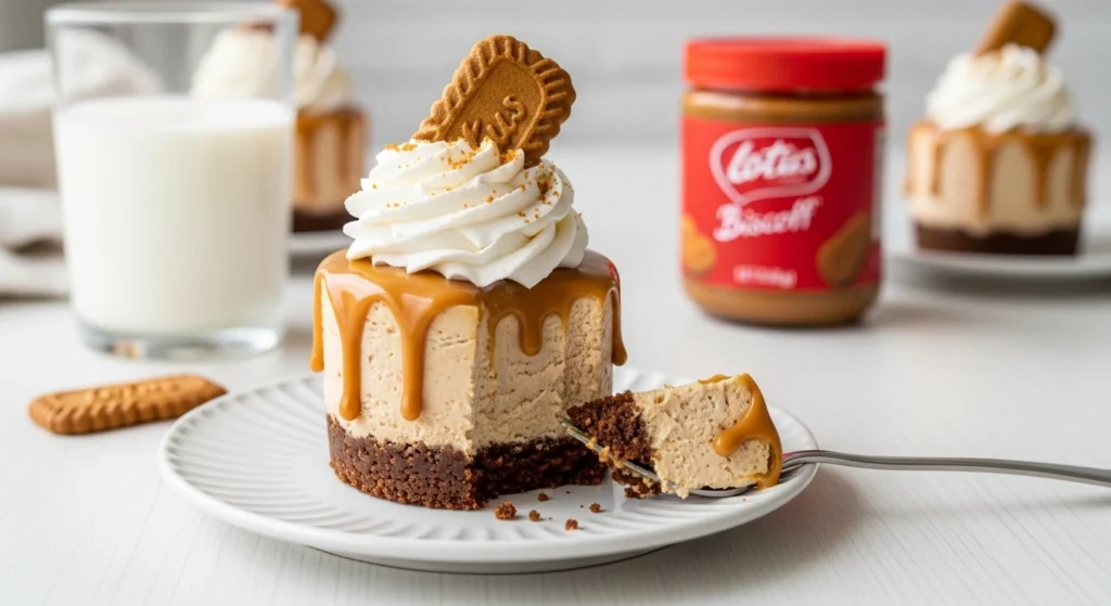 no-bake Biscoff cheesecakes