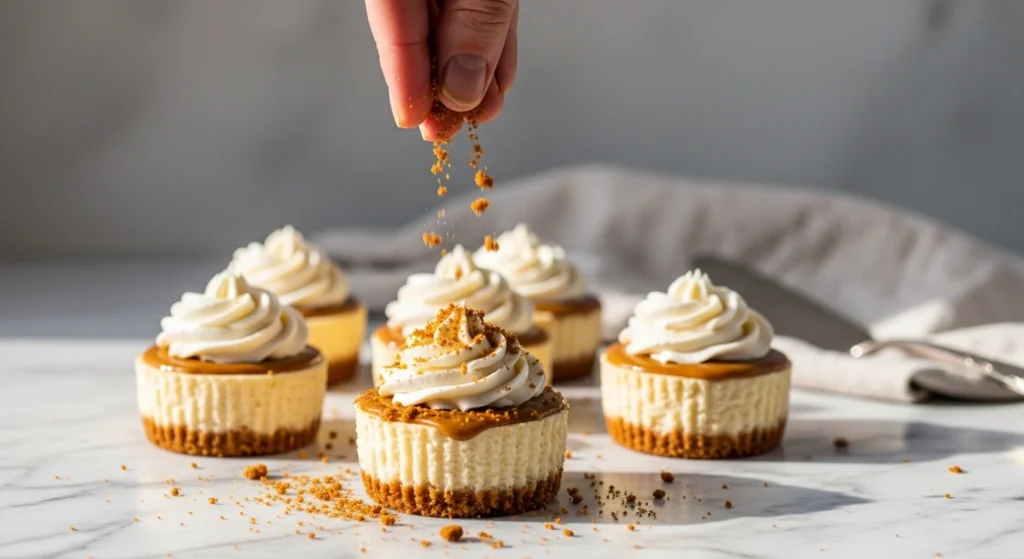 no-bake Biscoff cheesecakes